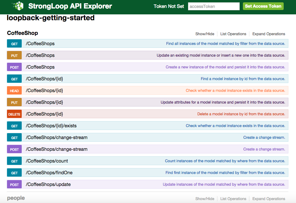 Loopback API Explorer